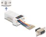 Delock D-Sub 9 pin female to RJ12 female Assembly Kit white