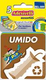 Parodi & Parodi set met 5 afvalscheidingsstickers - 8 x 8 cm