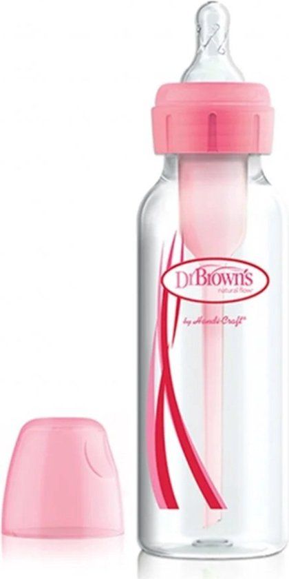 Dr. Brown's Options+ Anti-colic Standaardfles 250 ml roze