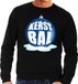Bellatio Decorations Shoppartners Bv Foute kersttrui kerstbal blauw op zwarte sweater voor heren - XL