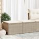 Prolenta Maison Exclusive - Tuinset voor de tuin, bestaande uit 2 delen, met kussens, beige, polyrotan, acaciahout