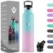 Thermosfles 1 liter BPA-vrij dubbelwandig 18/8 roestvrij staal