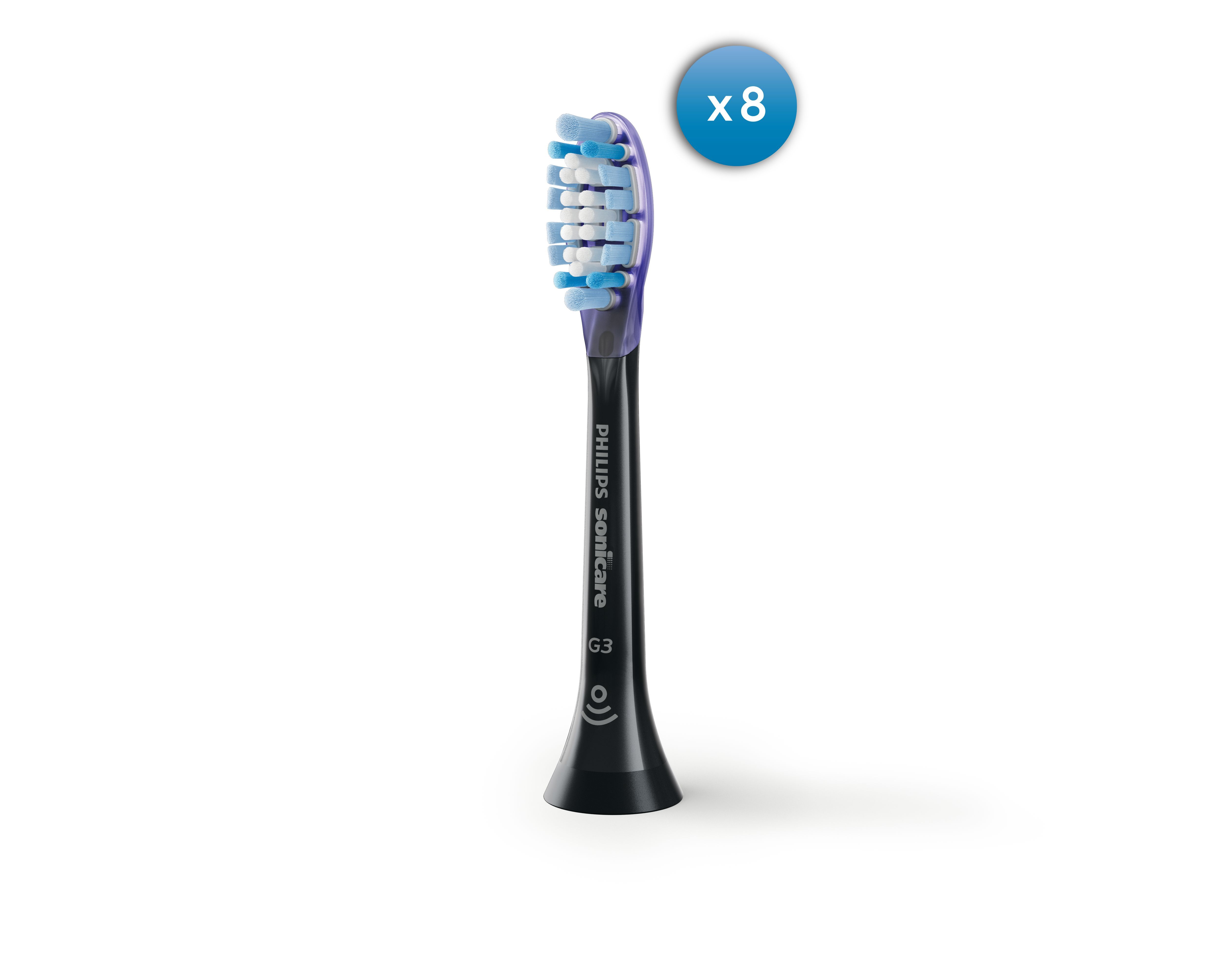 Philips Sonicare G3 Premium Gum Care HX9058/33 - Opzetborstels - 8 stuks - Zwart
