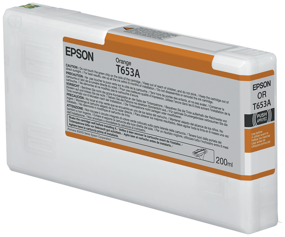 Epson T653A Orange Ink Cartridge (200ml) single pack / oranje
