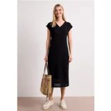 Icecat Robe midi avec col en V en dentelle