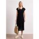 Icecat Robe midi avec col en V en dentelle
