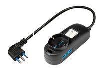 Poly Pool PP25002XL MultiplaP40 Pluristandard, spaarpot groot 16 A, 1,5 meter kabel en schakelaar, zwart, 3500 W
