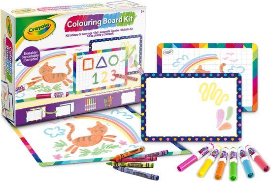 Crayola Kleurbordkit - Knutselset voor Kinderen - 5+ jaar - 15 stuks