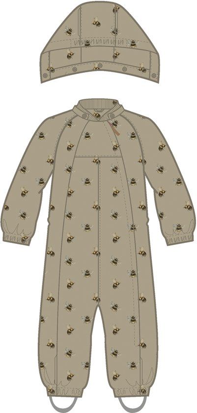 LIL' ATELIER NAME IT - NMNLAMINT SUIT AOP FO LIL - Unisex Ski Jas - Wit - Print