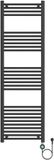 BELRAD Badkamer radiator elektrisch 1800x550mm - Mat zwart - 900W