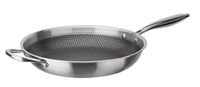 GSW 868532 Inoxxa Black braadpan met tegengreep en honingraatstructuur, diameter 32 cm