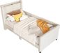 OEM ZKOO B.V. Plat bed van 90x200 cm, beige, met USB-poort