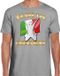Bellatio Decorations Heren Verkleedshirt Italië Grijs XXL