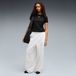 PUMA Essentials Slouchy Pintuck oversized broek voor dames M, White Glow Heather