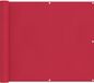 vidaXL Balkonscherm 90 x 1000 cm Oxford Stof Rechthoekig Bordeauxrood