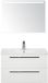BES LED Seville Badmeubelset 80 cm - Wit Hoogglans - Keramische Wastafel Wit Enjoy met Sence Spiegel