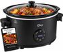 Olvy Digitale Slowcooker met Timer - 6 Liter - Zwart