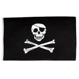 AZ FLAG Pirate Skull and Crossbones Flag 90x60 cm Light Polyester 2 Rings