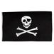 AZ FLAG Pirate Skull and Crossbones Flag 90x60 cm Light Polyester 2 Rings