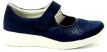 Solidus Kalea 65509-20962 bandschoen maat 6.5 blauw nubuck breed K dierenprint casual schoenen