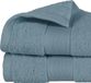 Atmosphera Serviette de bain Towelmaster - 8x - bleu marine - luxe - 50 x 90 cm - coton - 450 grammes