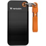 Verbatim Pocket SSD 128GB USB 3.2 Gen2 1000MB/s Externe SSD Zwart Oranje