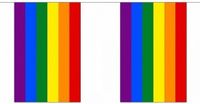 Merkloos / Sans marque Shoppartners Bv Vierkante regenboog/ rainbow vlaggenlijn 18 m