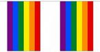 Merkloos / Sans marque Shoppartners Bv Vierkante regenboog/ rainbow vlaggenlijn 18 m