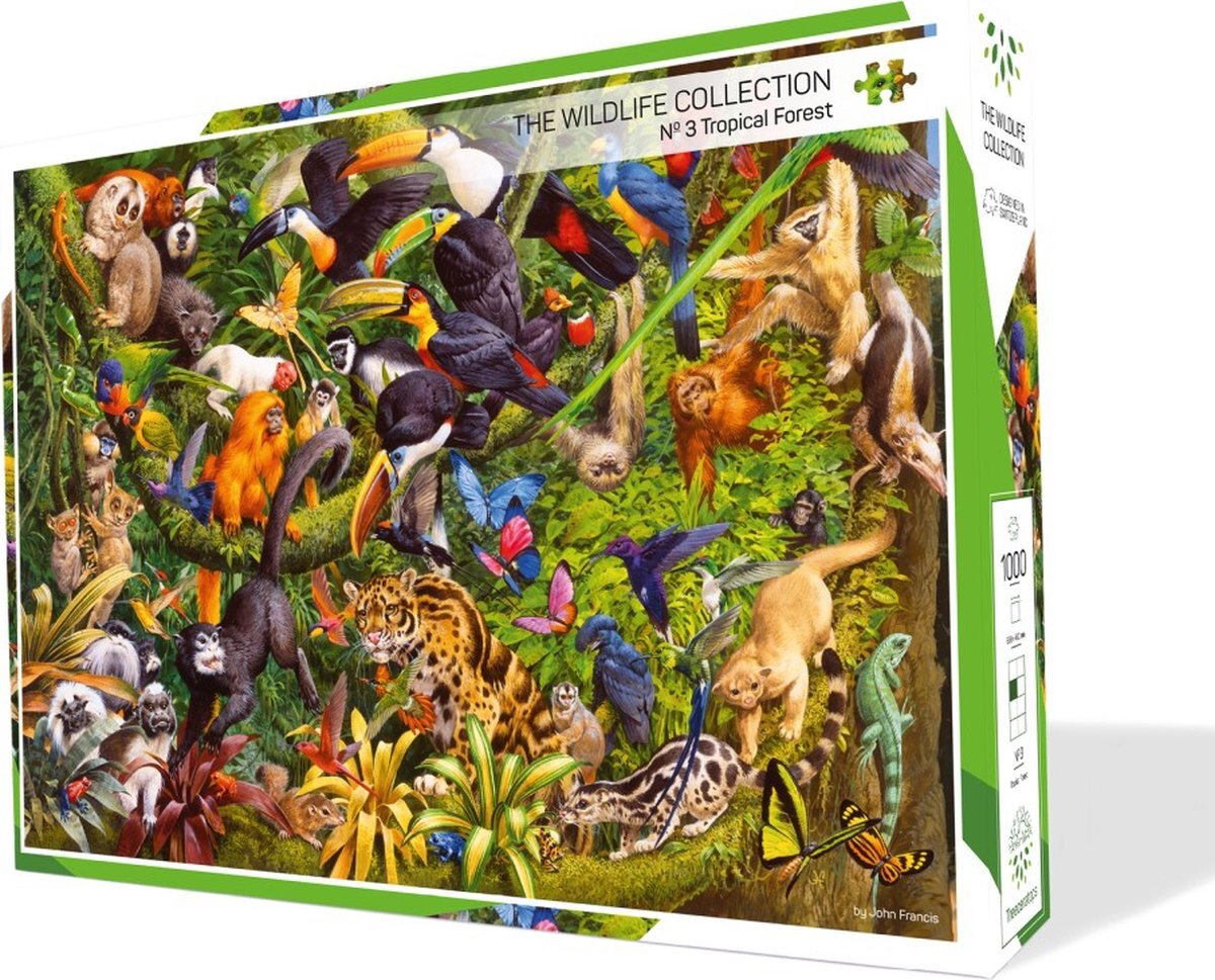 Treecer The Wildlife Collection - Puzzel Nr. 3 - Tropical Forest - 1000 stukjes