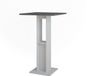 Vicco Table de bar – 65 x 65 cm blanc/anthracite