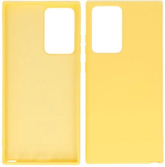Bestcases 2.0mm Dikke Fashion Telefoonhoesje Backcover - Siliconen Hoesje - Samsung Galaxy Note 20 Ultra - Geel