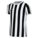 Nike Striped Division IV Shirt Korte Mouw Kinderen - Wit / Zwart