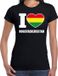 Bellatio Decorations Shoppartners Bv Carnaval t-shirt I love Rogstaekersstad voor dames - zwart - Weert - Carnavalshirt / verkleedkleding XXL