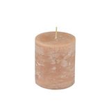 Homéa Pillar Candle D 6.8 x H 7.5 cm Rustic Taupe