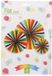 Koopman Waaier papier decoratie multi kleuren set van 3 feest speelgoed.