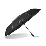 Audi 3122200400 paraplu, zakparaplu, zwart, met ringenlogo, zwart, Modern