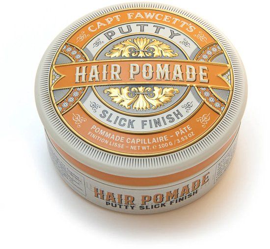 Captain Fawcett Putty Pomade – Sterke Hold Haarpomade met Medium Glans – Voor Textuur, Volume & Flexibele Styling