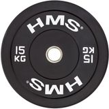 HMS Bumper Plate - Olympische Halterschijf - 15 kg - Zwart