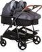 Chipolino Duo Smart Poussette Pliante Pour 2 Enfants Argent Gris