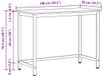 vidaXL Tafel Oudhout 80 x 50 x 76,5 cm Engineered Hout en Staal