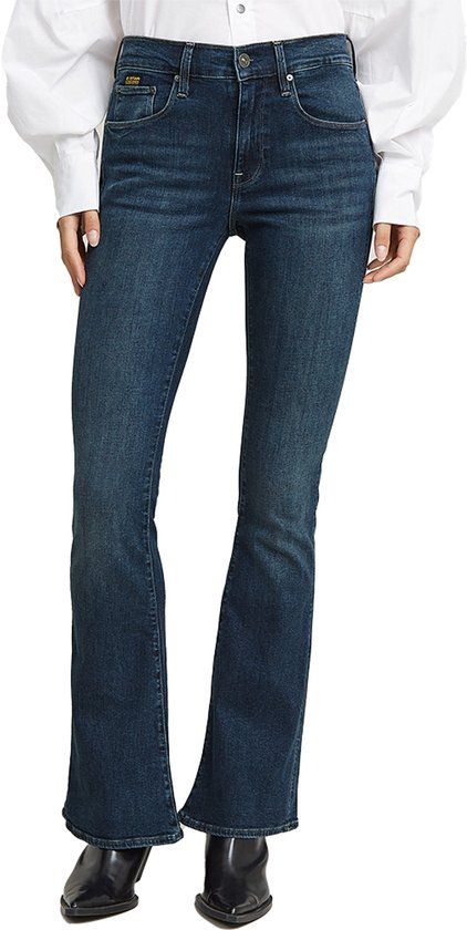 G-STAR 3301 Flare Wmn Dames Jeans - worn in icy blue