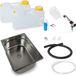 Londen Mini-keuken, campingkeuken, keukenunit, bouwpakket, batterij, spoelbak, 325x265x100mm