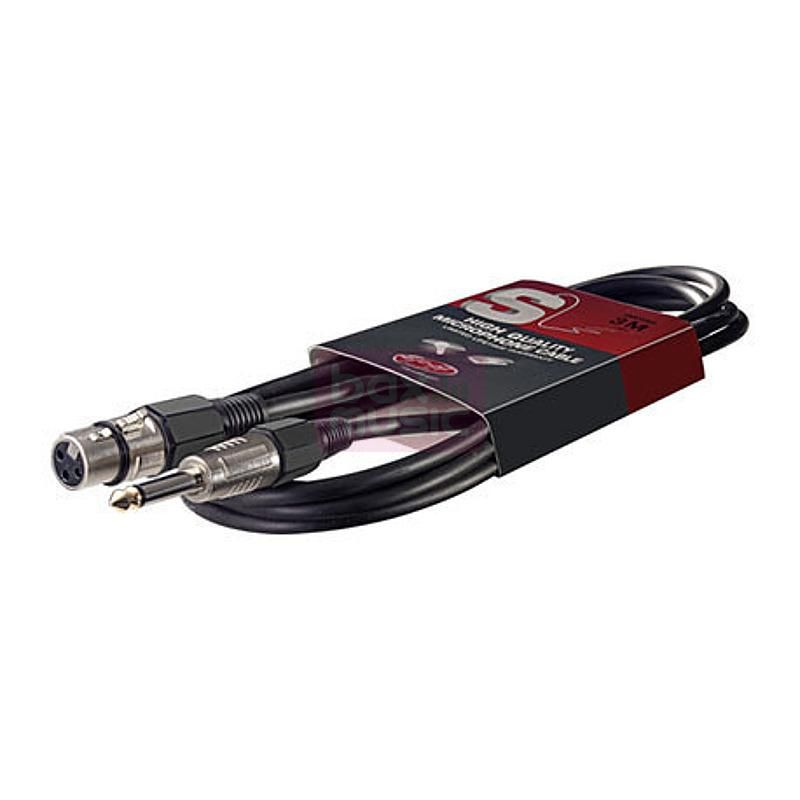 Stagg SMC3XP XLR female - jack male verloopkabel 3 meter