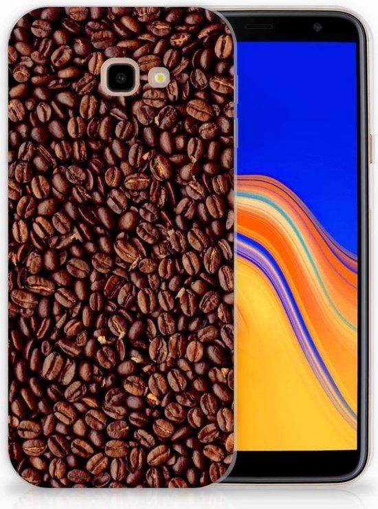TPU Siliconen Hoesje Koffiebonen voor Samsung Galaxy J4 Plus (2018) - B2Ctelecom