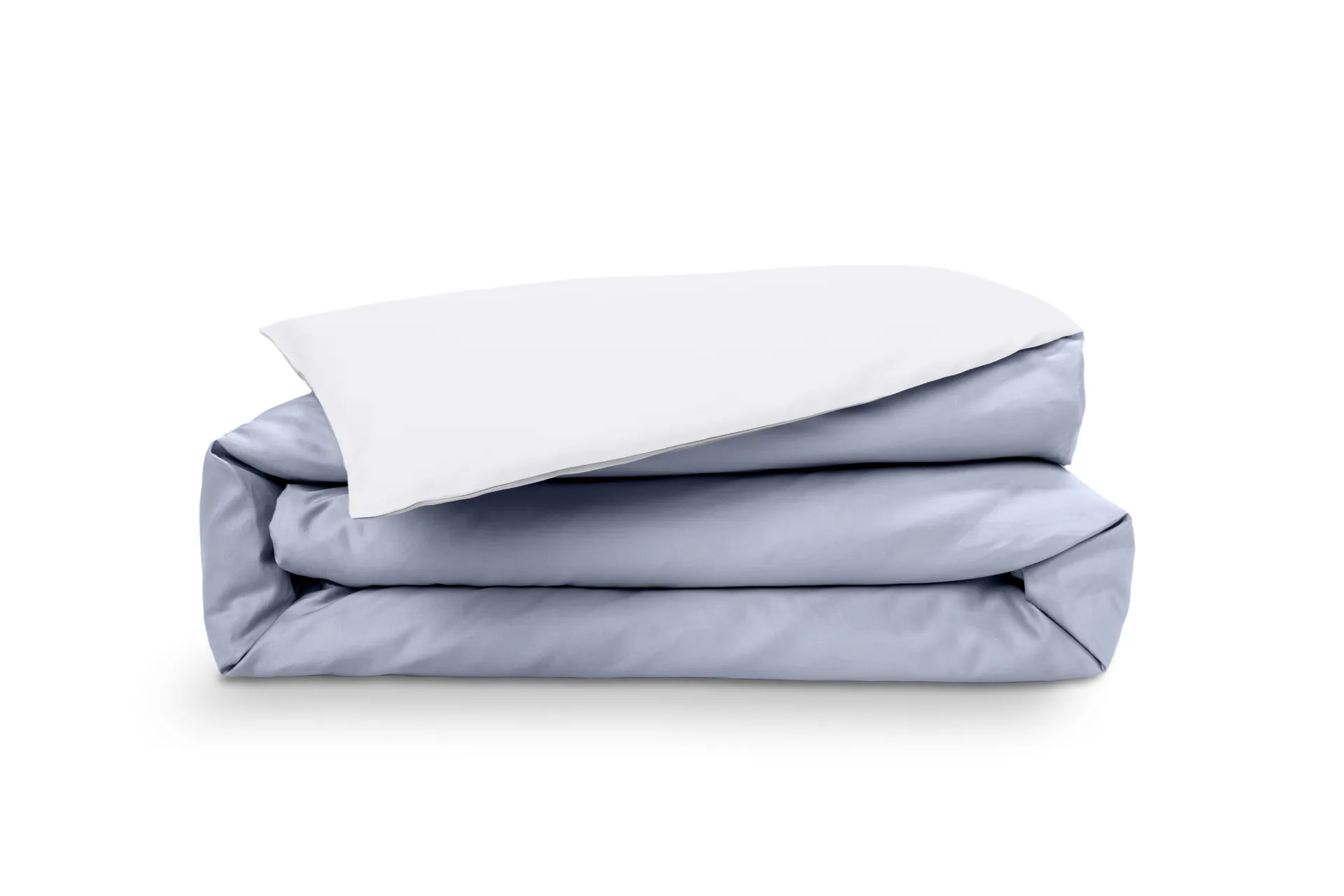 Emma Satijn Dekbedovertrek 240x220 cm Grijs/Blauw&Ivoor