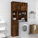 Maison Exclusive - Armoire de salle de bain, placage chêne fumé, 32x25,5x190 cm, panneau de particules