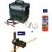Kit Complet Pour Clôture Électrique : 1 X Electrificateur B12 Double Alimentation 12 V / 220 V + 1x Fil 250 Mt 2.2 Mm² + 100 Pcs Isolateur Pour Piquets En Fer - Clôture Électrifiée