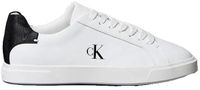 Calvin Klein Low Pro Cup Laceup Leather Shoes Bright White/black EU 38 Vrouw
