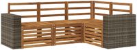 vidaXL Buiten bank set 4 st Polyester
