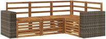 vidaXL Buiten bank set 4 st Polyester